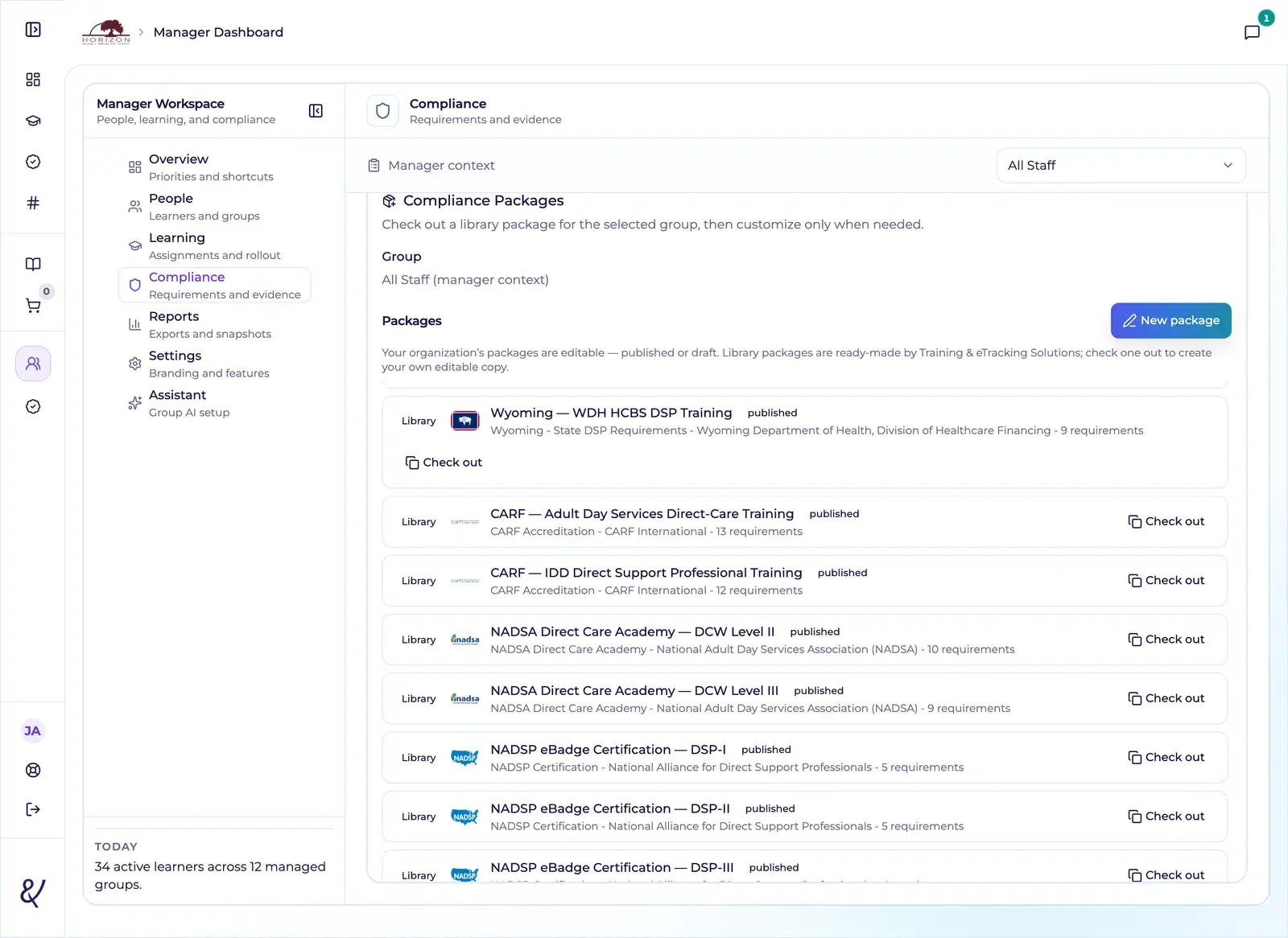 Compliance pathway library