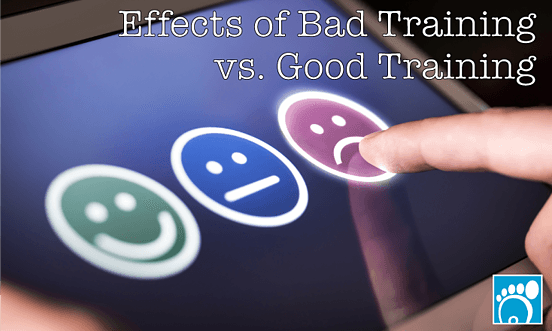 Effects of Bad Training vs. Good Training